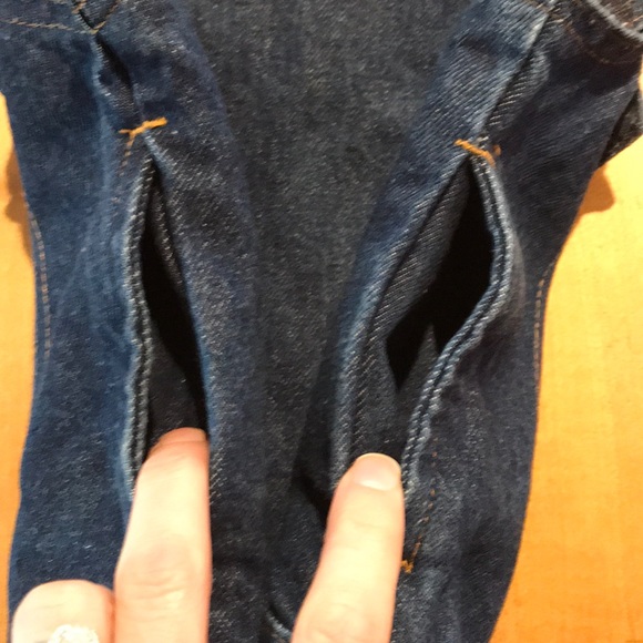 Levi’s VTG orange tab dark blue girl 4T Vest - Picture 7 of 8